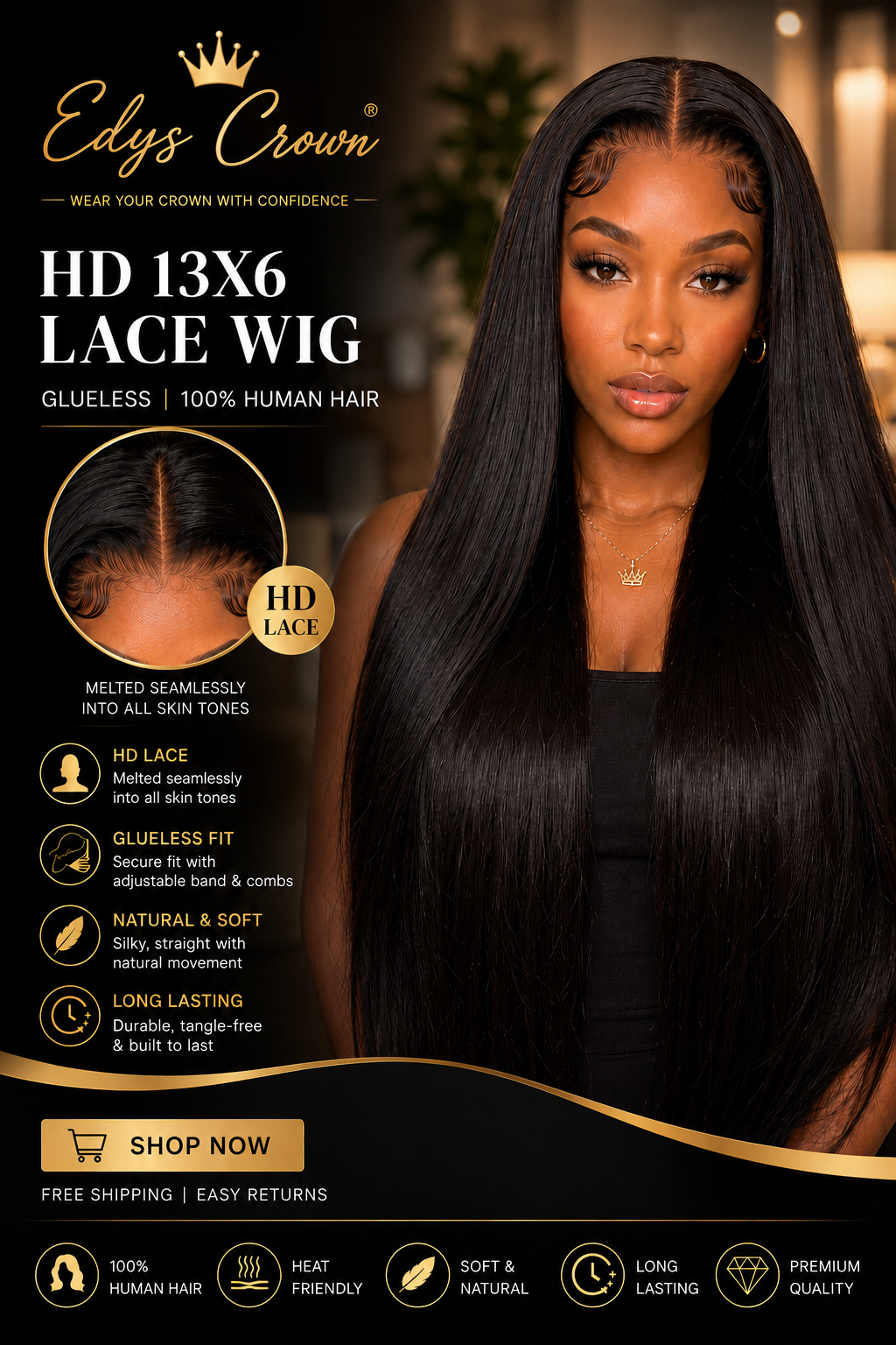 HD 13X6 LACE WIG